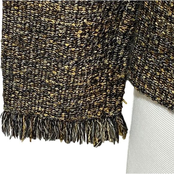 Alpaca Allure Hand Loomed Alpaca Blend Blazer with Fringe Women Medium - Picture 10 of 12